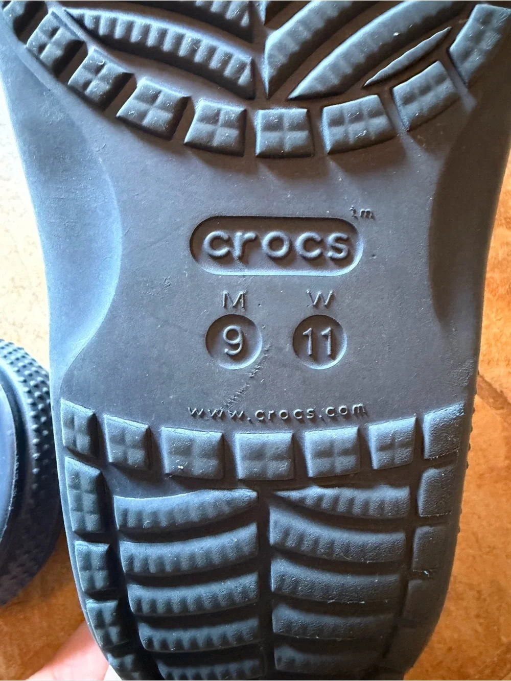 Pair (2) of Boys/Men Crocs Slide Sandals with Charms. Size 9 Men
